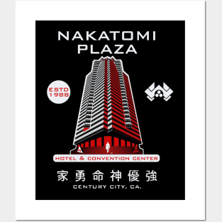 nakatomi plaza red colour Posters and Art